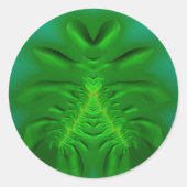 Kleuren van Groen ~ Classic Round Sticker (Voorkant)