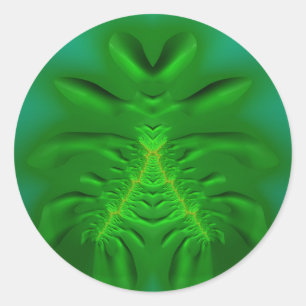 Kleuren van Groen ~ Classic Round Sticker