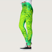Kleuren van groene mandala Abstract Leggings (Links)