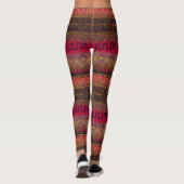 Kleuren van herfst Rich Earth Tones Modderdoek Sti Leggings (Achterkant)