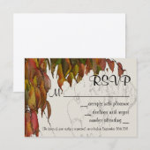 Kleuren van herfst-RSVP RSVP Kaartje (Voorkant / Achterkant)