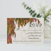 Kleuren van herfst-RSVP RSVP Kaartje (Staand voorkant)