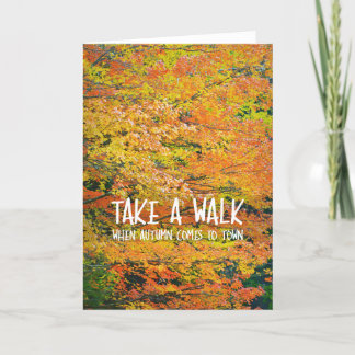 KLEUREN VAN HERFST WENSKAART BEDANKKAART