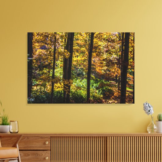 Kleuren van het Autumn-landschap Canvas Afdruk (Insitu (Woonkamer))