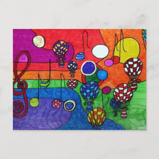 Kleuren van het Briefkaart Muziek (Voorkant)