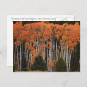 Kleuren van het Briefkaart Tetons (Voorkant / Achterkant)