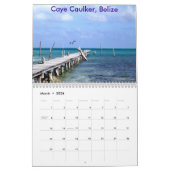 Kleuren van het Caribisch gebied - Aangepast... -  Kalender (Mar 2026)