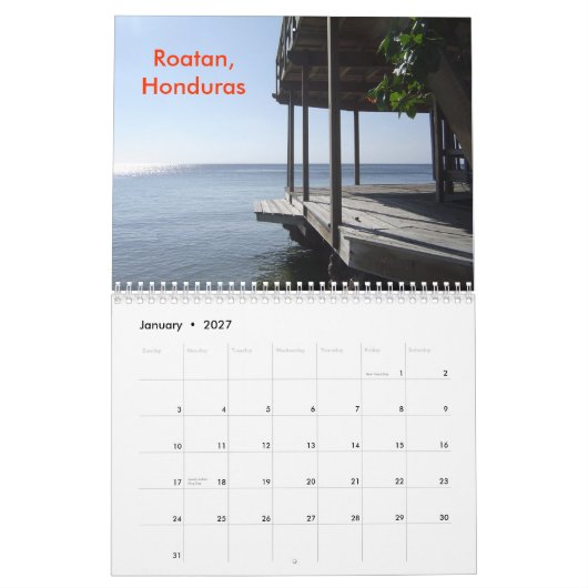 Kleuren van het Caribisch gebied - Aangepast... - Kalender (Jan 2027)