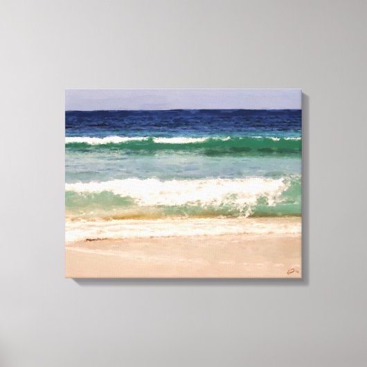 Kleuren van het Caribisch Verpakt Canvas Afdruk (Voorkant)