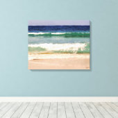 Kleuren van het Caribisch Verpakt Canvas Afdruk (Insitu (Houten vloer))