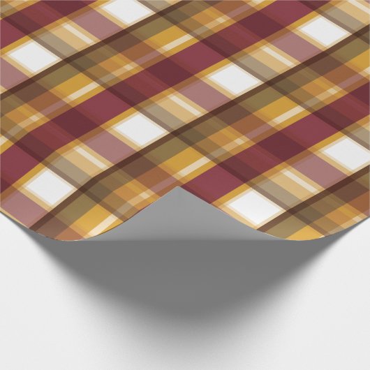 Kleuren van het herfstpatroon cadeaupapier (Hoek)