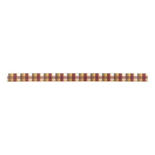 Kleuren van het herfstpatroon satijnen lint (Voorkant)