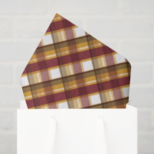 Kleuren van het herfstpatroon tissuepapier (Cadeauzakje)