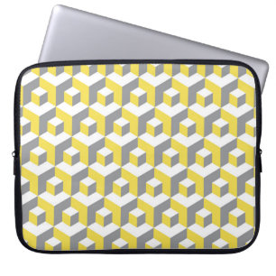 Kleuren van het jaar 2021 lichtgevend geel en ulti laptop sleeve