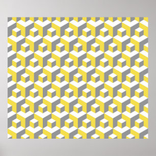 Kleuren van het jaar 2021 lichtgevend geel en ulti poster