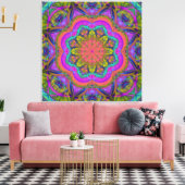 Kleuren van het Leven, moderne abstracte wallart Canvas Afdruk (Insitu (Woonkamer))