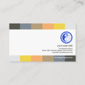 Kleuren van het personeel: aanwerving van personee visitekaartje (Achterkant)