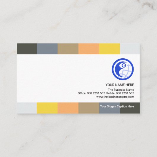 Kleuren van het personeel: aanwerving van personee visitekaartje (Achterkant)