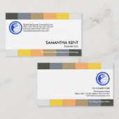 Kleuren van het personeel: aanwerving van personee visitekaartje (Voorkant / Achterkant)