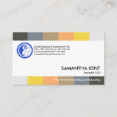 Kleuren van het personeel: aanwerving van personee visitekaartje (Voorkant)