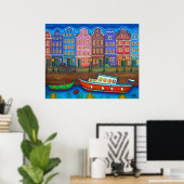 Kleuren van het Poster van Amsterdam Afdruk door L (Thuiskantoor)