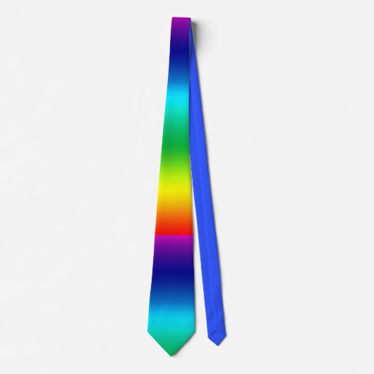 Kleuren van het regenboogspectrumverloop stropdas (Voorkant)