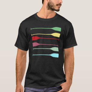  kleuren van het roeiteam t-shirt