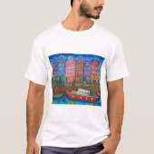 Kleuren van het T-shirt van Amsterdam van Lisa Lor (Voorkant)