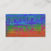 Kleuren van het Visitekaartje Muziek (Achterkant)