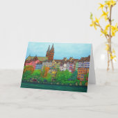 Kleuren van het Wenskaart van Bazel door Lisa Kaart (Gele Bloem)