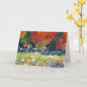 Kleuren van het Wenskaart van de Herfst door Kaart (Gele Bloem)