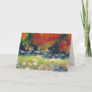 Kleuren van het Wenskaart van de Herfst door Kaart