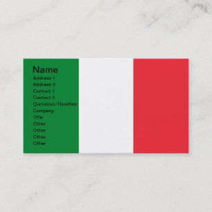 Kleuren van Italië Visitekaartje
