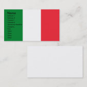 Kleuren van Italië Visitekaartje (Voorkant / Achterkant)