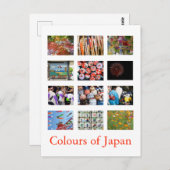 Kleuren van Japan (kleurrijk) Briefkaart (Voorkant / Achterkant)