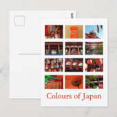 Kleuren van Japan (rood/vermiljoen) Briefkaart (Voorkant / Achterkant)