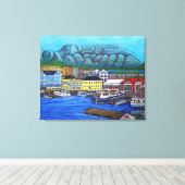 Kleuren van Kaapstad Verpakt Canvas Afdruk (Insitu (Houten vloer))