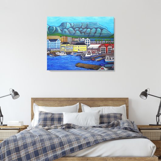 Kleuren van Kaapstad Verpakt Canvas Afdruk (Insitu (Slaapkamer))