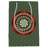 Kleuren van Kerstmis Gift Bag Medium Cadeauzakje (Voorkant)