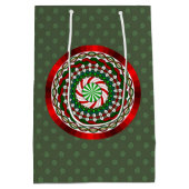 Kleuren van Kerstmis Gift Bag Medium Cadeauzakje (Achterkant)