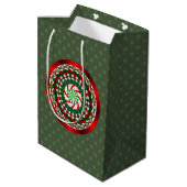Kleuren van Kerstmis Gift Bag Medium Cadeauzakje (Achterkant Gekanteld)