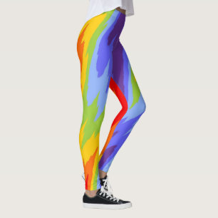 Kleuren van kras/regenboog - gekraakte rand II Leggings