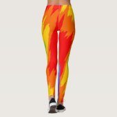Kleuren van kras/regenboog - gekraakte rand II Leggings (Achterkant)