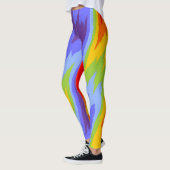 Kleuren van kras/regenboog - gekraakte rand II Leggings (Links)