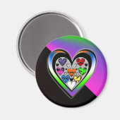 Kleuren van liefde magneet (Voorkant / Achterkant)