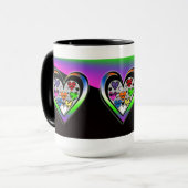 Kleuren van liefde mok (Voorkant links)