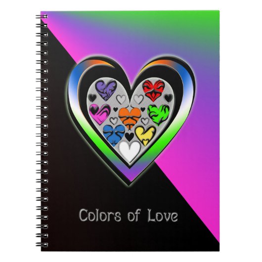 Kleuren van liefde notitieboek (Voorkant)
