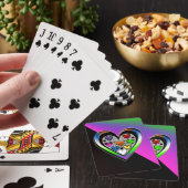 Kleuren van liefde pokerkaarten (Insitu)