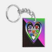 Kleuren van liefde sleutelhanger (Voorkant Links)