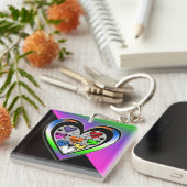 Kleuren van liefde sleutelhanger (Voorkant Rechts)